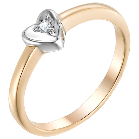 Кольцо, золото, бриллиант, 3053-110
